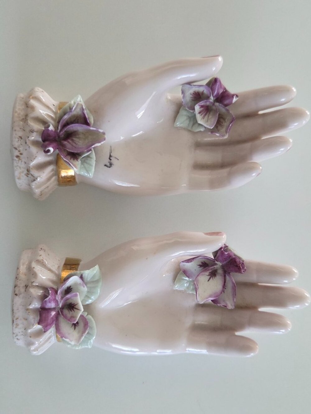 2 Lefton Hand Ring Dishes